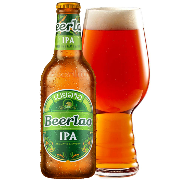 Bia Lào IPA 5,0% - Chai 330ml - Thùng 24