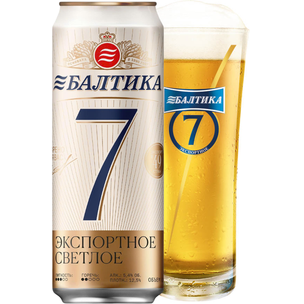 Bia Nga Baltika số 7 5,4% - Lon 450ml - Thùng 24