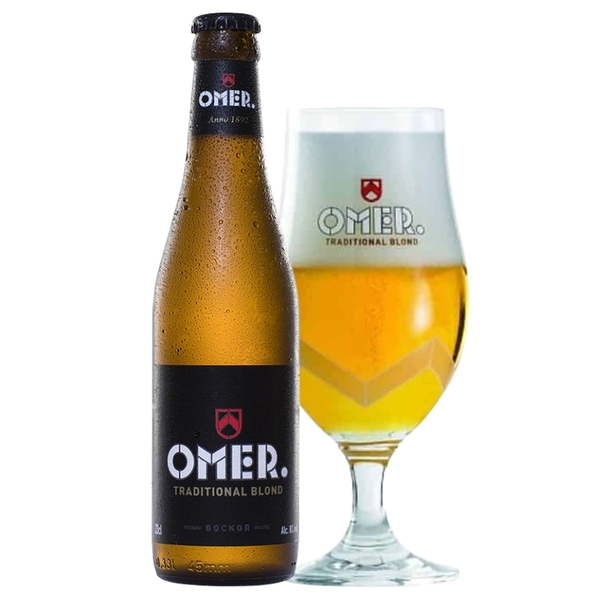 Bia Omer Traditional Blond chai 330ml