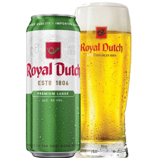 Bia Hà Lan Royal Dutch Premium Lager 5,0% - Lon 500ml - Thùng 24