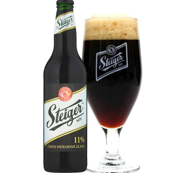Bia Steiger đen chai 330ml