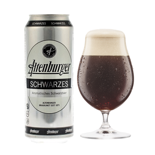 Bia Đức Altenburger Schwarzes 4,9% - Lon 500ml - Thùng 24