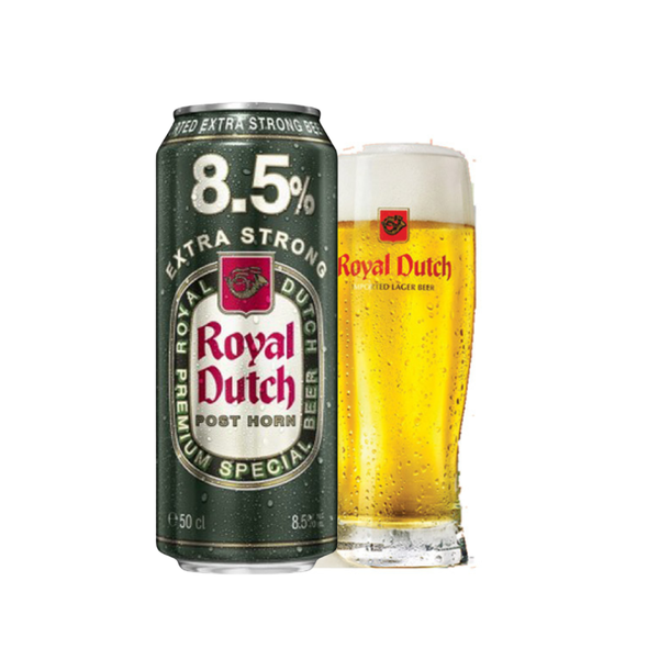 Bia Hà Lan Royal Dutch Post Horn Extra Strong 8,5% – Lon 500ml - Thùng 24