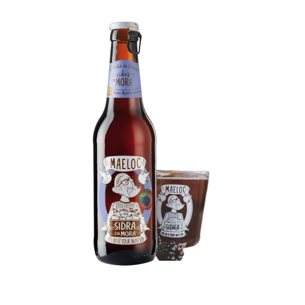 Bia Tây Ban Nha Maeloc Mora táo mâm xôi 4,0% - Chai 330ml