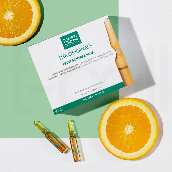 Ampoule dưỡng ẩm, làm săn chắc & ngừa lão hoá da MartiDerm The Originals Proteos Hydra Plus - 30 ống x 2ml