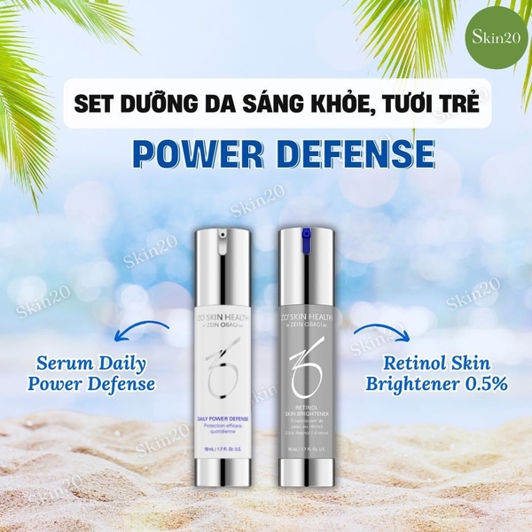 Set dưỡng da sáng khoẻ, tươi trẻ ZO Skin Heath Power Defense | Skin20