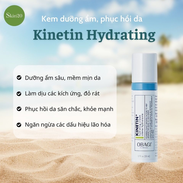 Kem dưỡng phục hồi làm dịu da Obagi Kinetin Hydrating Cream - 50ml