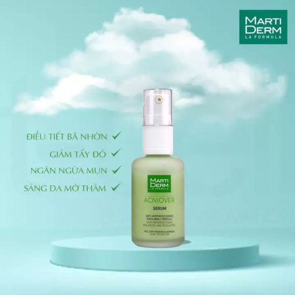 Tinh chất giảm mụn & kiểm soát nhờn Martiderm Acniover Serum - 30ml