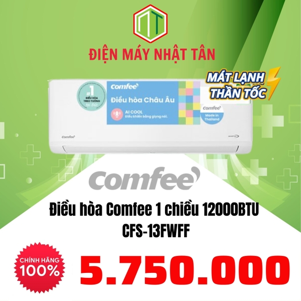 Điều hòa Comfee 1 chiều 12000BTU CFS-13FWFF-V