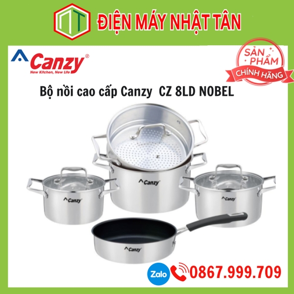 Bộ nồi cao cấp Canzy model CZ 8LD NOBEL