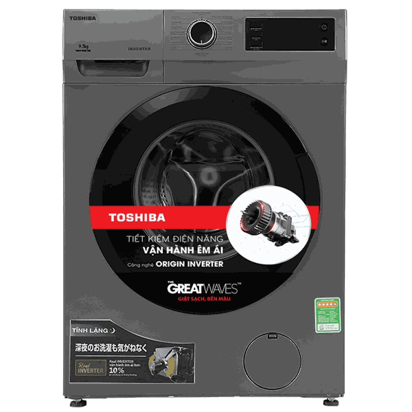 Máy giặt lồng ngang Toshiba Inverter 9.5Kg TW-BK105S3V(SK)