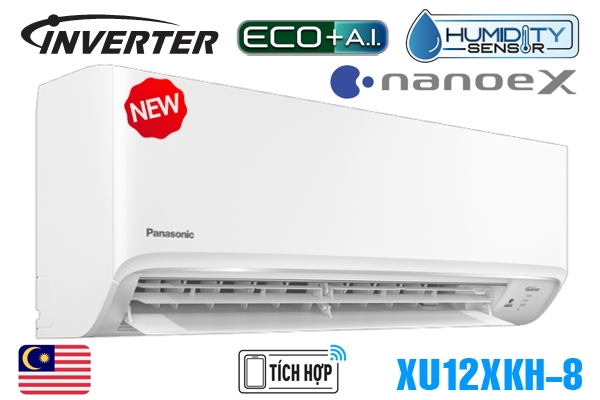 Điều hòa Panasonic 12000BTU 1 chiều inverter cao cấp XU12XKH-8