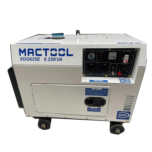 Máy Phát Điện Chạy Dầu 5Kw Mactool XDG-625TE 3 Pha