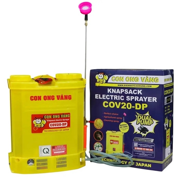 Bình Xịt Điện Bơm Đôi 20L Con Ong Vàng COV20-DP
