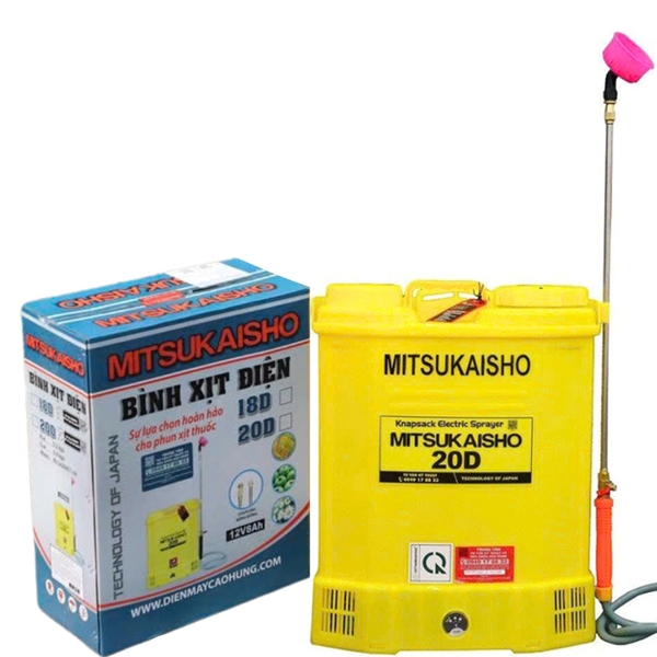 Bình Xịt Điện Ác Quy 12V Mitsukaisho 20D 20 Lít