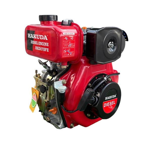Động Cơ Hakuda Chạy Dầu 4.8HP Đề Điện HKD173FE