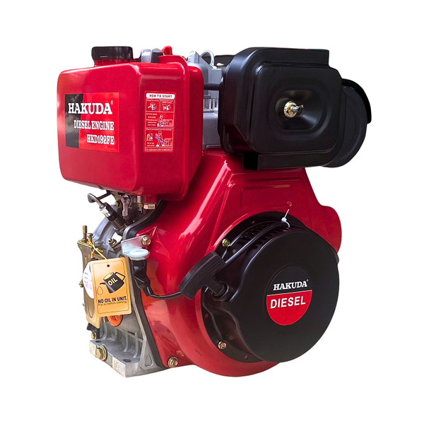 Động Cơ Hakuda Chạy Dầu 11.6HP HKD192FE Đề Điện