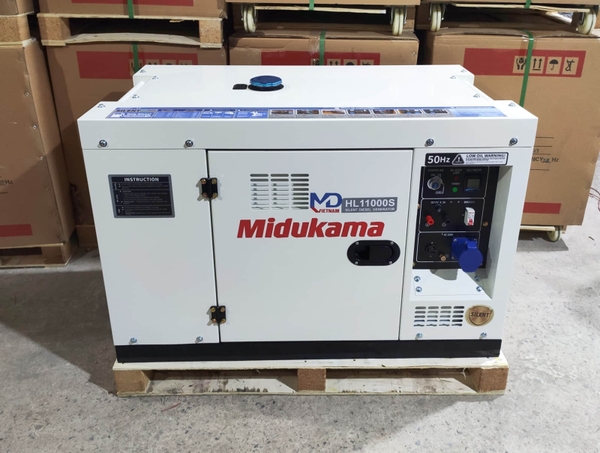 Máy Phát Điện Chạy Dầu 8KW Midukama HL11000S
