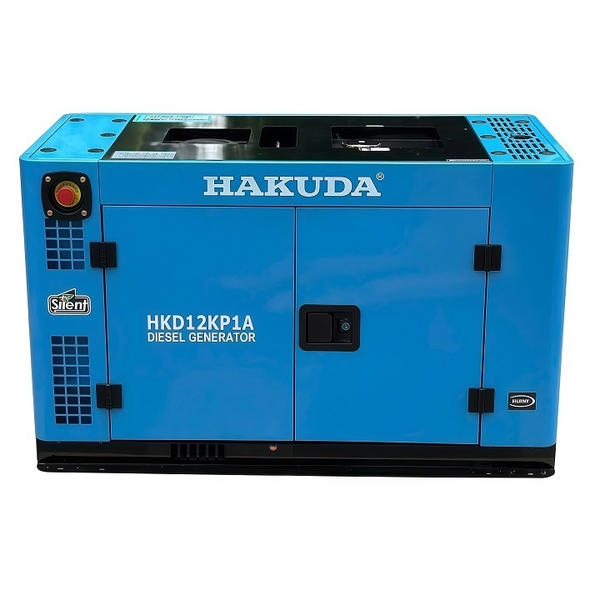Máy Phát Điện Chạy Dầu 1 Pha 12KW Hakuda HKD12KP1A Chồng Ồn