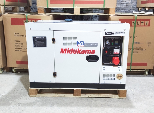Máy Phát Điện Chạy Dầu 8KW Midukama HL11000S3 3 Pha