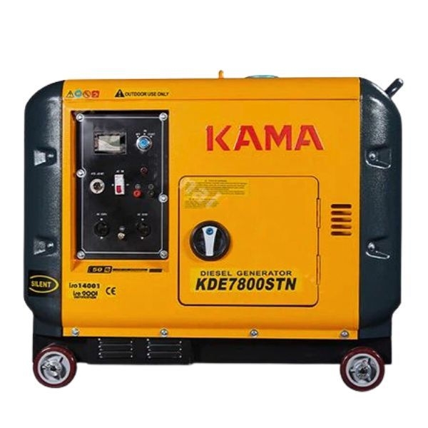 Máy Phát Điện Chạy Dầu Kama 6Kw KDE7800STN Siêu Cách Âm