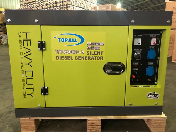 Máy Phát Điện Chạy Dầu 5Kw Topall TOP6800SE-N
