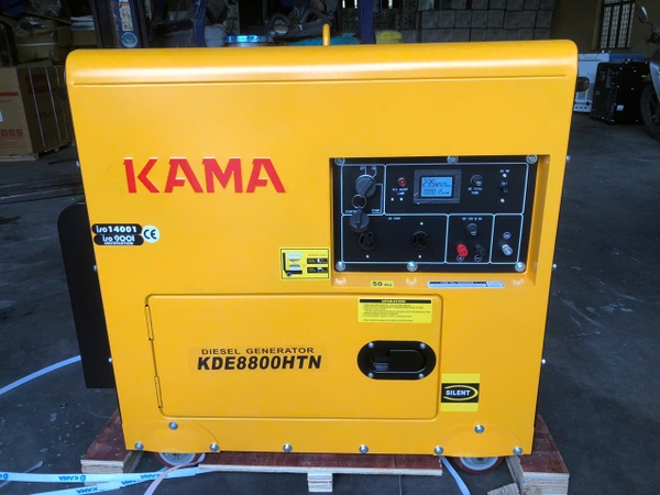 Máy phát điện chạy dầu 6kW Kama KDE8800HTN