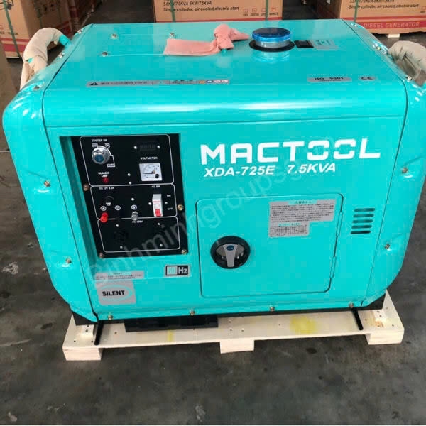 Máy Phát Điện Chạy Dầu Mactool 6Kw XDA-725E Siêu Cách Âm