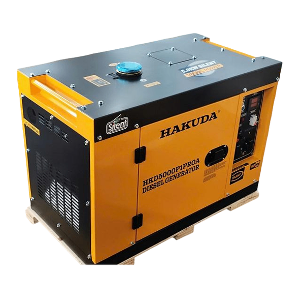 Máy Phát Điện Chạy Dầu Hakuda 5KW HKD5000P1PROA Siêu Cách Âm