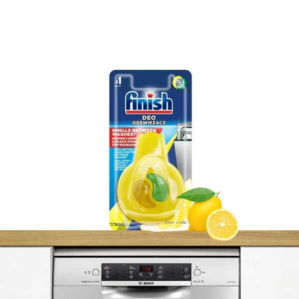 Kẹp Tinh Dầu Treo Khử Mùi Không Khí Finish (EU) – (Hương Chanh - 60 Lần Dùng)