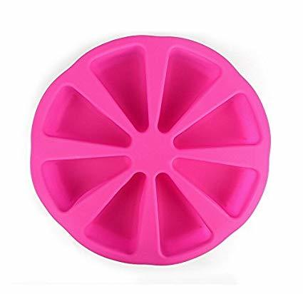 000008K22_Khuôn silicon 8 miếng tam giác làm rau câu hoa nổi 4d/ khuôn nướng bánh bông lan