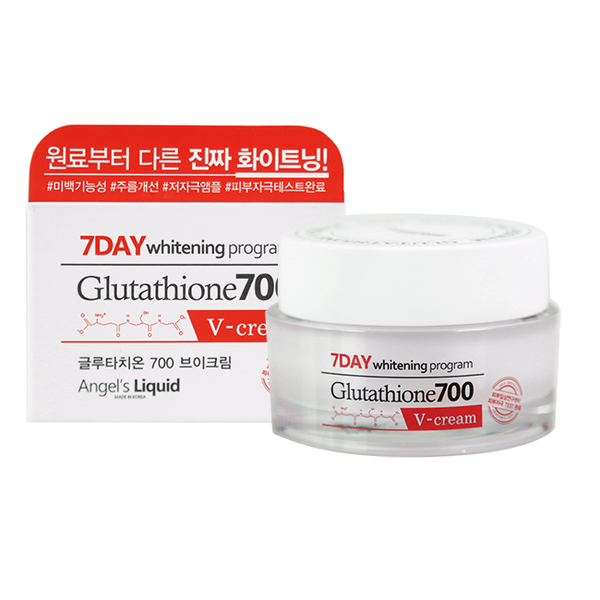 Kem Dưỡng Trắng Da Angel's Liquid Tone Up Whitening Program Glutathione 700 V-Cream 50ml