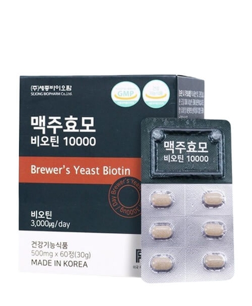 Viên Uống Biotin Mọc Tóc Brewer’s Yeast 60 viên x10000mg