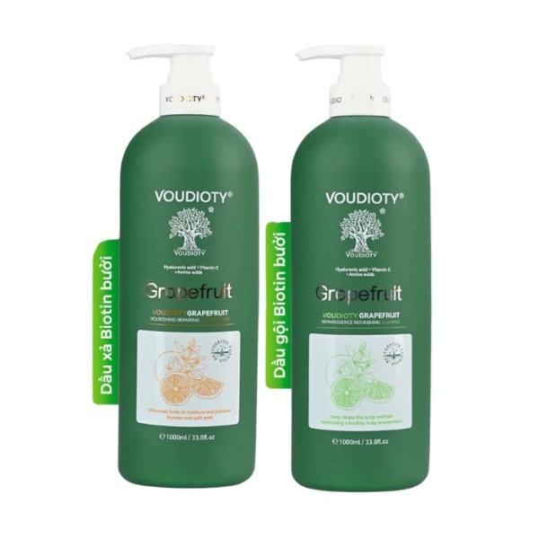 Bộ Dầu Gội Xả Bưởi Voudioty Grapefruit