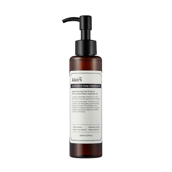 Dầu Tẩy Trang Klairs Gentle Black Deep Cleansing Oil