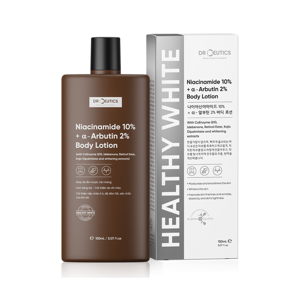 Sữa Dưỡng Thể Dưỡng Trắng Da DrCeutics Niacinamide 10%+ α- Arbutin 2% Body Lotion
