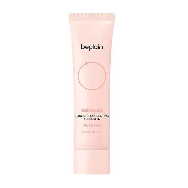 Kem Chống Nắng Nâng Tone Beplain Tone Up & Correcting Sunscreen Peach Pink SPF50+ PA++++ 50ml