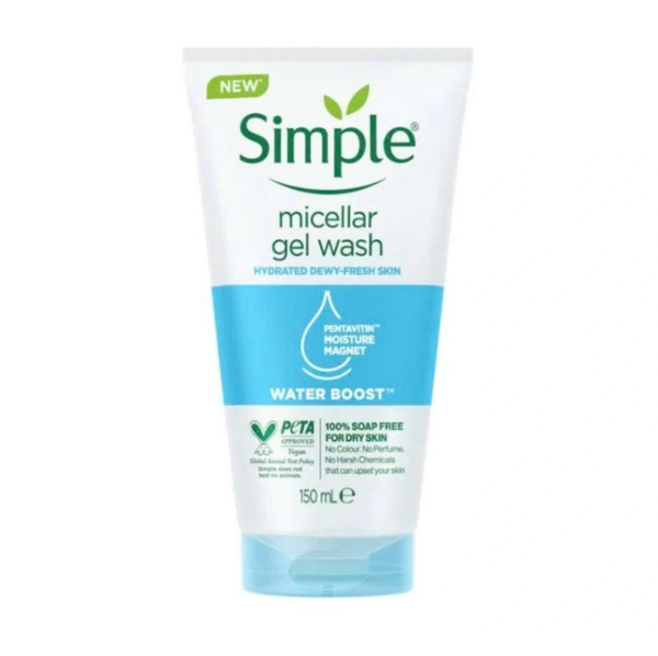 Sữa Rửa Mặt Simple Water Boost Micellar Facial Gel Wash