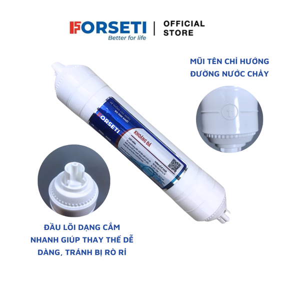 Bộ 10 lõi lọc nước Forseti chính hãng dùng cho máy lọc nước RO (123, RO 50G Karofi, 5678910)