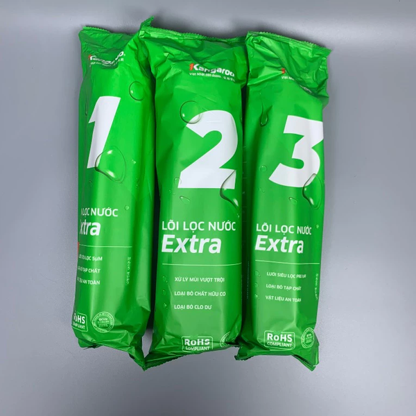 Trọn bộ 8 lõi lọc nước Kangaroo chính hãng dùng cho máy lọc nước Kangaroo KG06G4, KG108, KG108H,...
