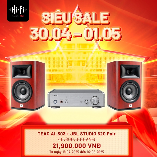 Combo Nghe Nhạc Teac AI-303 + JBL Studio 620 - Hàng Chính Hãng PGI