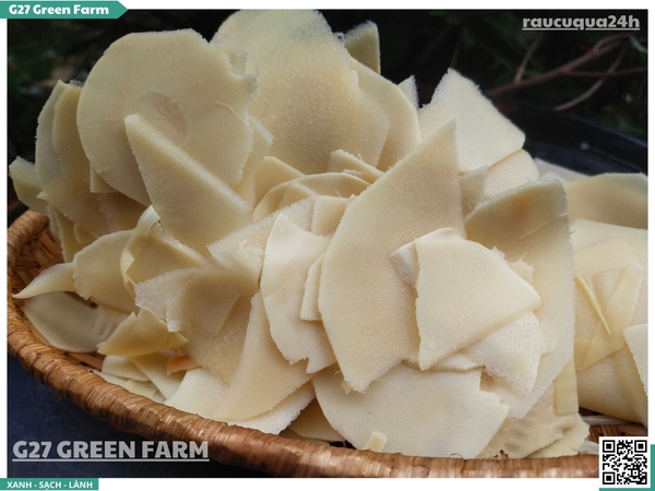 Măng tươi bào mỏng luộc