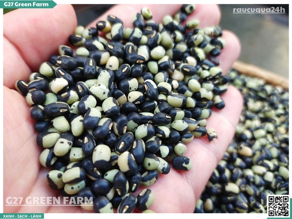 Đậu mắt cua (đậu xanh đen) khô