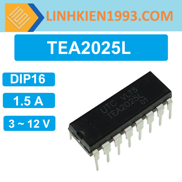 IC audio TEA2025L DIP16 Linh Kiện 1993
