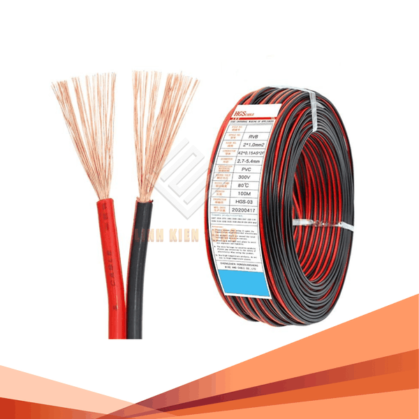 day-dien-do-den-2-chan-rvb-0-3mm2-1m
