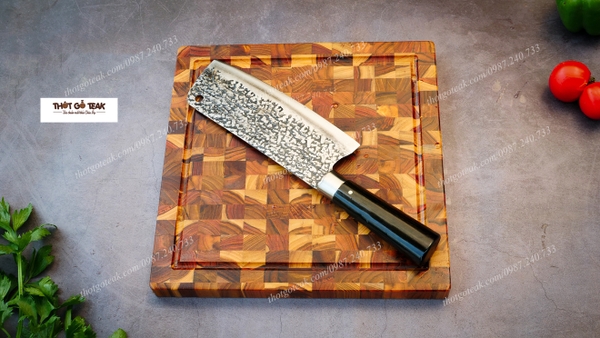 thớt teak, thớt gỗ teak, thớt giá tỵ, thớt thái thịt, thớt nghiến