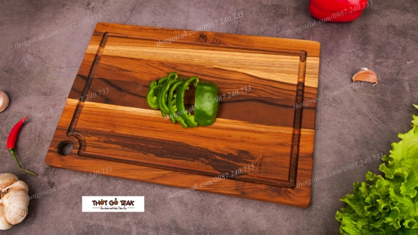thớt teak, thớt gỗ teak, thớt giá tỵ, thớt thái thịt, thớt nghiến
