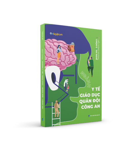 Sách Hướng Nghiệp: Ngành Y tế, Giáo dục, Quân đội, Công an - Hiểu đúng ngành Chọn đúng nghề - Nhà sách Ôn luyện