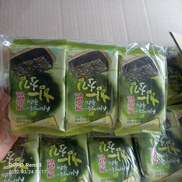 Rong biển ăn liền nhập từ Hàn