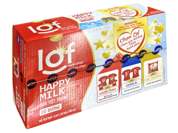 Sữa tươi LOF có đường 180ml